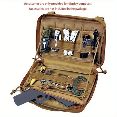 Multi-tool Utility Pouch Bag - Durable Nylon Zipper Closure, Outdoor Travel Emergency Pack, Camping Accessories, EDC Kit with Compact Storage - Perfect for Adventure Seekers